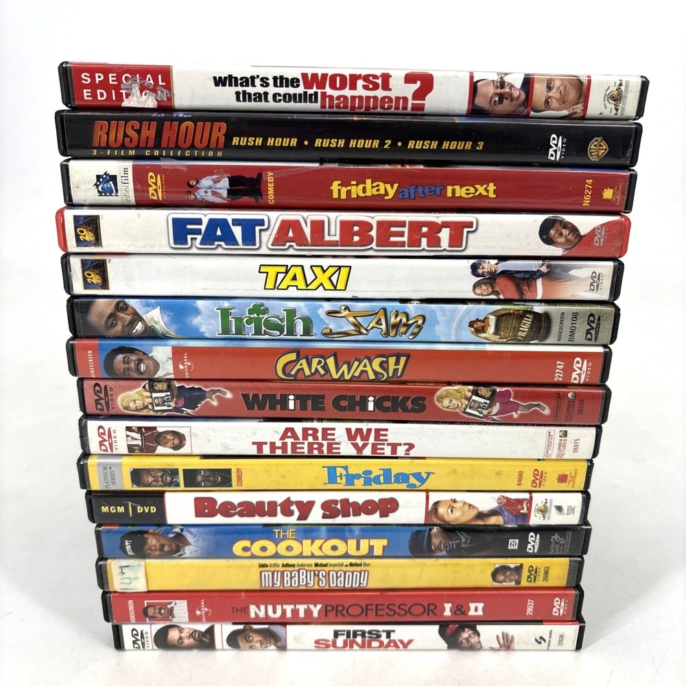 18 Urban Comedy Movie DVD Lot 15 Discs Rush Hour Friday‎ White Chicks USED